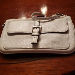Talbots leather wristlet